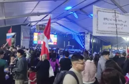 Carpa colmada y gran expectativa por la elección de la Embajadora Cultural