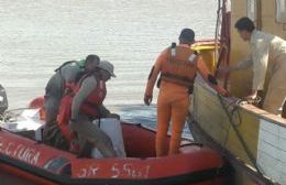 Rescate de un kayakista en la Bahía de Samborombón