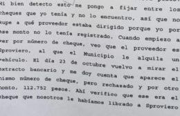 Grave delito: Falsificaron cheques municipales por más de 100 mil pesos