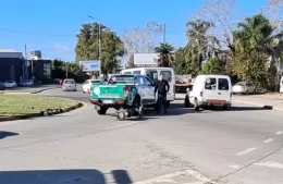 Triple choque en la Rotonda Favaloro
