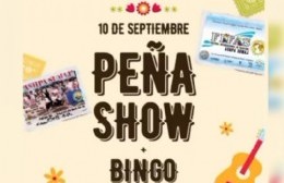 Fin de semana a pleno: se realizará una peña show y bingo