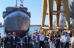 Botadura de la LICA "Ciudad de Berisso" en el Astillero: "Símbolo de la industria y la soberanía"