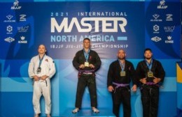 Patricio Gómez de Berisso al podio del jiu jitsu en Estados Unidos