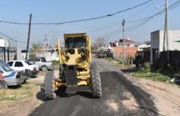 Villa Progreso: reparan calle 71