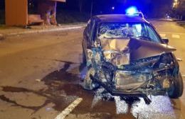 Fuerte accidente sobre la Avenida 60