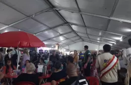 Gran concurrencia en la Carpa del Inmigrante durante la 47ª Fiesta Provincial del Inmigrante