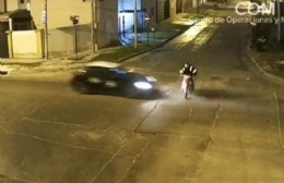 Impresionante accidente en 17 y 160: motociclista hospitalizado