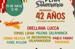 Este fin de semana se desarrollará la Fiesta de la Salamanca