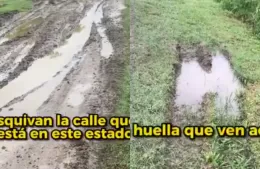 Los vecinos de Los Talas enojados por el mal estado de las calles