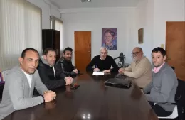 Reunión entre la CGT regional y Cagliardi