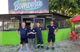 Bomberos activó la esquina de Montevideo y Génova con el éxito de su puesto verde