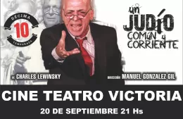 Gerardo Romano en el Cine Victoria: Se viene la obra 'Un judío común y corriente'