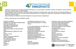 Fiesta Provincial del Inmigrante: ''Ya comenzamos a extrañar la música y los encuentros''