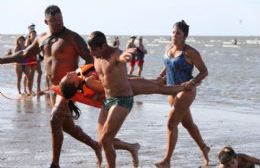 Competencia de rescate en Punta Lara
