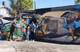 Escuela Secundaria N° 14: mural, actividades y danzas en la Semanas de las Artes