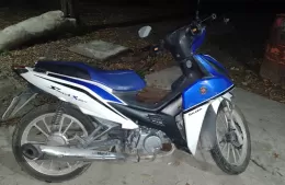 Motociclista despistó sobre la Avenida Juan Domingo Perón