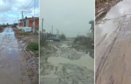 Lluvia y barro en los barrios periféricos