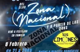 El Club Zona Nacional celebrará su 81° Aniversario