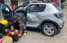 Accidentado comienzo de semana: un herido por choque en 14 y 162