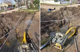 Malestar en los vecinos por la rotura de caños de agua