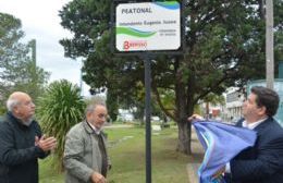 La Peatonal Diagonal del Parque Cívico ya se llama “Eugenio Juzwa”