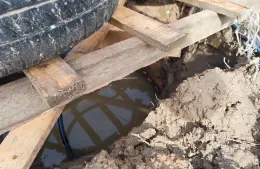 Obra vial dejó sin agua a los vecinos de 176 entre 14 y 15