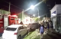 Un hospitalizado por un incendio en una casa