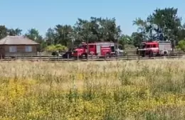 Rápido accionar de bomberos: apagaron un incendio en una vivienda