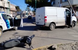 Choque en Montevideo y 26: una herida