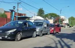 Choque en cadena en Avenida Montevideo