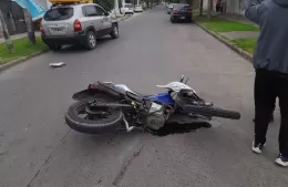 Accidente en 13 y 162: un motociclista grave