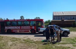 Bomberos de Berisso fueron a Bahía Blanca con donaciones para los damnificados del temporal