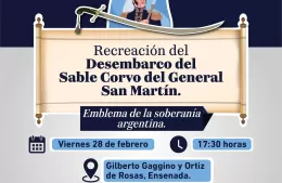 Se realizará la conmemoración del desembarco del Sable Corvo de San Martín