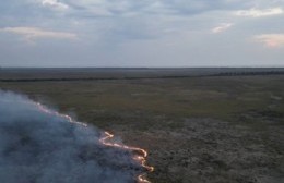 Continúa el incendio en la Reserva Natural de Ensenada