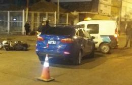 Siniestro vial deja un herido en pleno centro de la ciudad