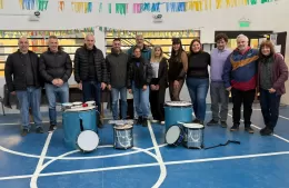 Entregaron nuevos instrumentos para los talleres de batucada en el Centro Cultural Papa Francisco