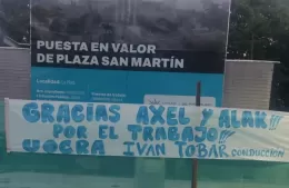 Agradecimiento de la UOCRA a Kicillof y Alak por la “fuente de trabajo” en la remodelación de plazas