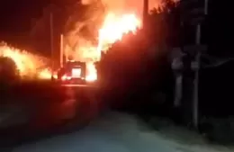 Incendio en La Bagliardi: Los bomberos lograron sofocar el fuego