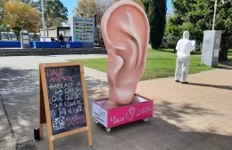 Apareció una  OREJA en el centro de la ciudad y no la de Van Gogh