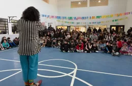 El Payaso Nardo llenó de alegría una nueva jornada de vacaciones de invierno