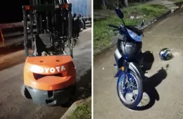 Zamping chocó contra una moto: una joven herida