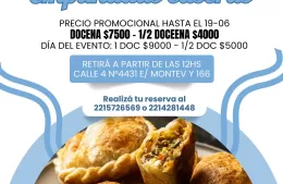 Empanadas caseras en el Centro Comunitario de Salud Mental Berisso