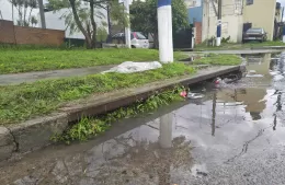 Bocas de tormenta que no dan abasto en Barrio Náutico