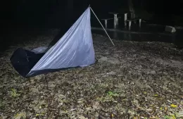En plena crecida, Defensa Civil rescató a grupo scout que había quedado encerrado en Palo Blanco