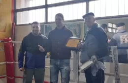 Se realizó la entrega de reconocimiento al boxeador Sergio Sanders