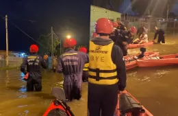 Evacuados en Ensenada: la zona de Punta Lara con más de 70 familias asistidas