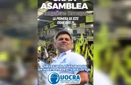 UOCRA La Plata: Iván Tobar convoca a una asamblea clave para trabajadores desocupados