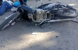 Otro choque entre moto y auto: esta vez en 13 y 161