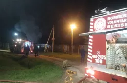 Incendio en Los Talas: se quemó un quincho