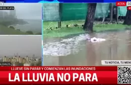 Berisso bajo el agua: caída de 130 milímetros de lluvia